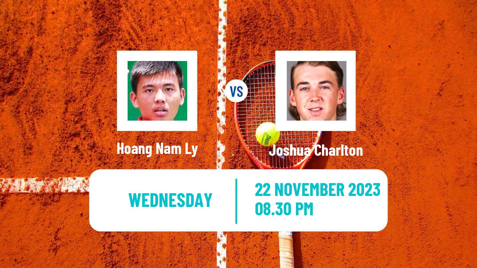 Tennis ITF M25 Brisbane Men Hoang Nam Ly - Joshua Charlton