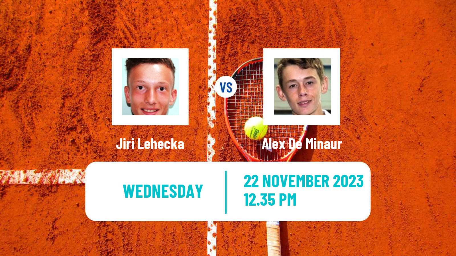 Tennis Davis Cup World Group Jiri Lehecka - Alex De Minaur