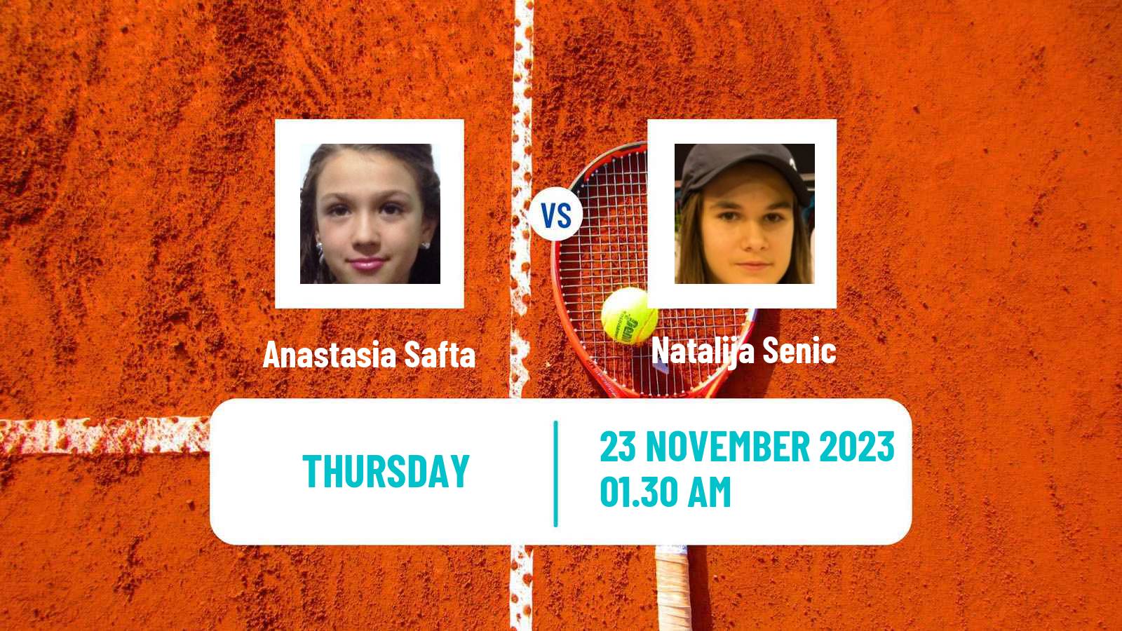 Tennis ITF W15 Antalya 19 Women Anastasia Safta - Natalija Senic