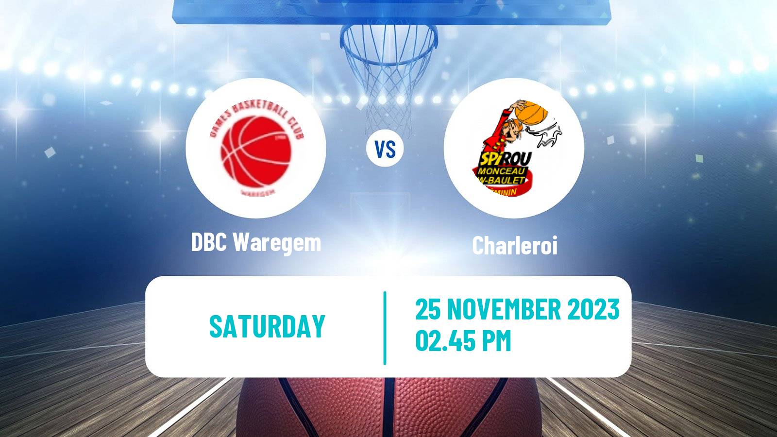 Basketball Belgian Top Division Basketball Women Waregem - Charleroi