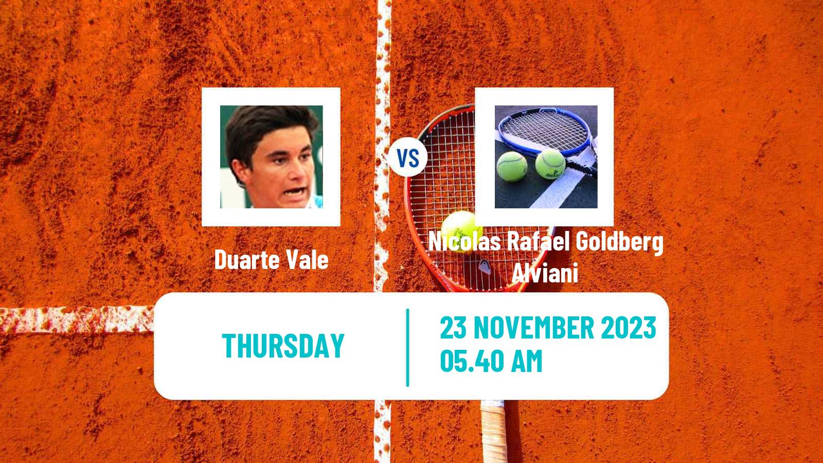 Tennis ITF M15 Alcala De Henares Men Duarte Vale - Nicolas Rafael Goldberg Alviani