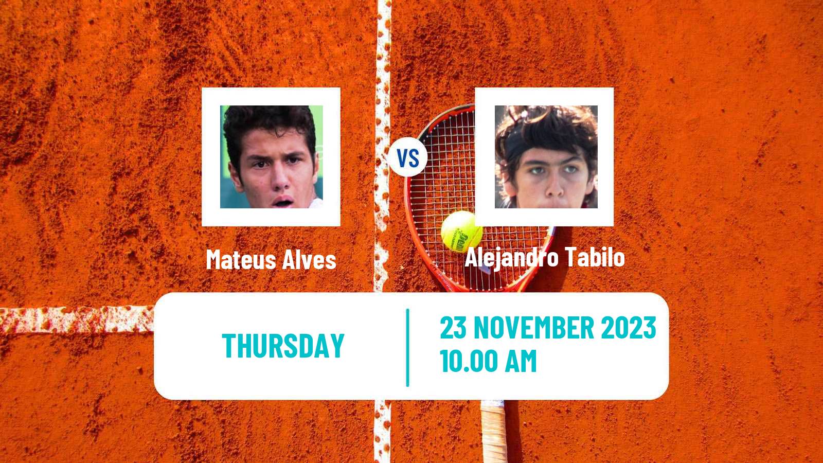 Tennis Brasilia Challenger Men Mateus Alves - Alejandro Tabilo