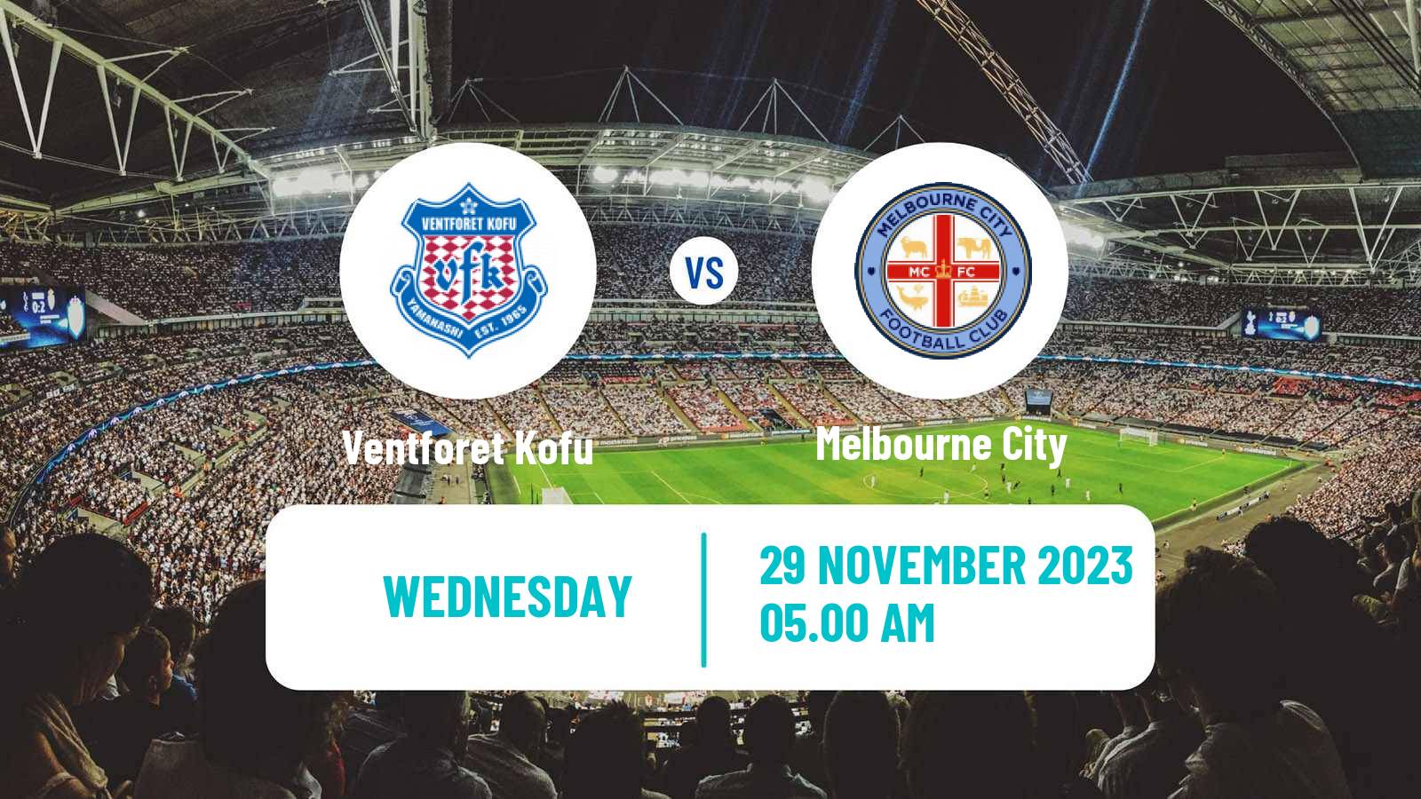 Soccer AFC Champions League Ventforet Kofu - Melbourne City