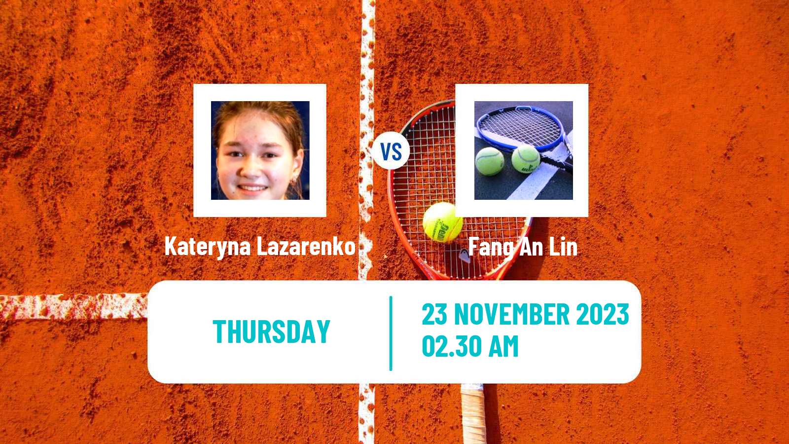 Tennis ITF W15 Sharm Elsheikh 19 Women Kateryna Lazarenko - Fang An Lin