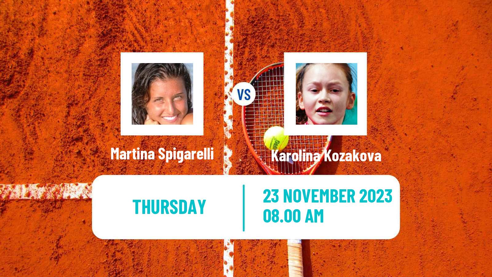 Tennis ITF W15 Monastir 41 Women Martina Spigarelli - Karolina Kozakova