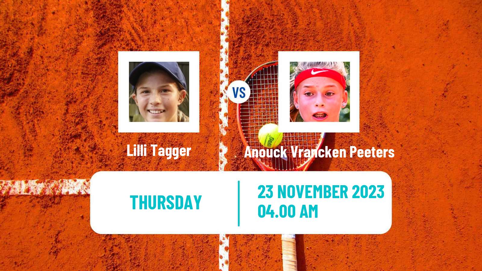 Tennis ITF W15 Sharm Elsheikh 19 Women Lilli Tagger - Anouck Vrancken Peeters