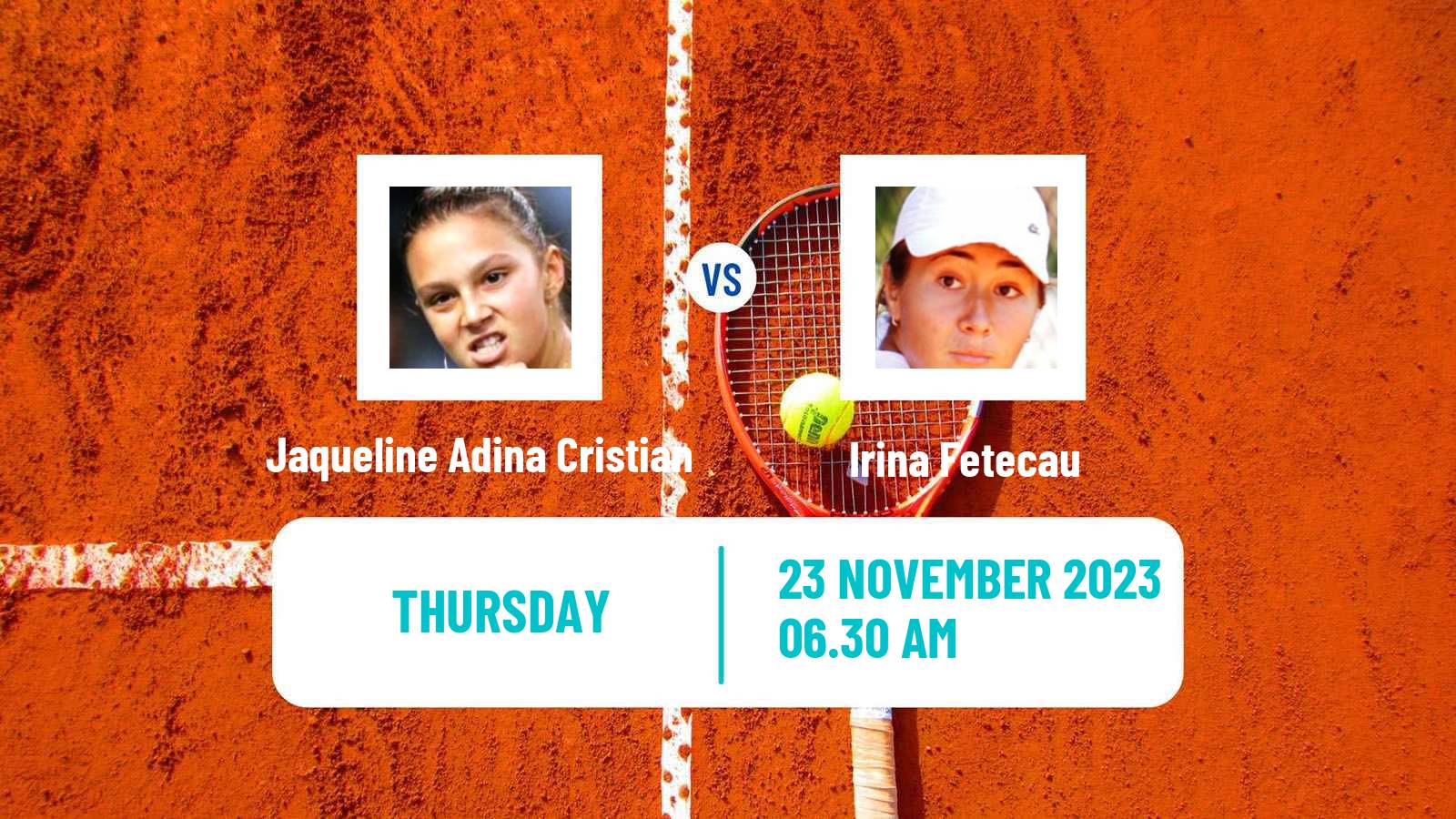 Tennis ITF W100 Valencia Women Jaqueline Adina Cristian - Irina Fetecau