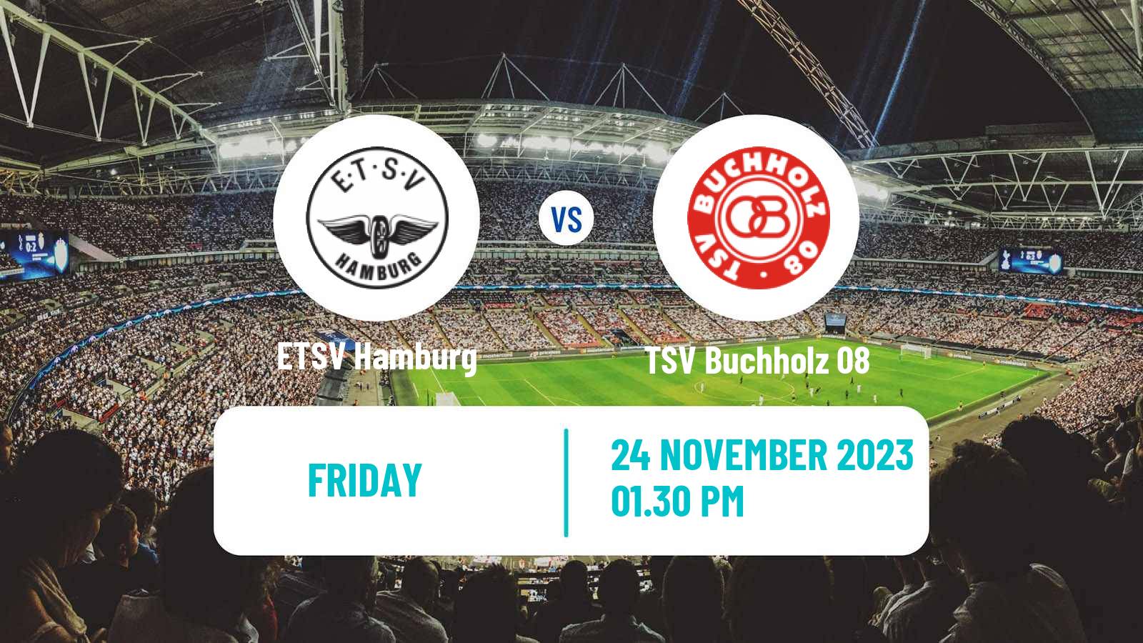 Soccer German Oberliga Hamburg ETSV Hamburg - TSV Buchholz 08