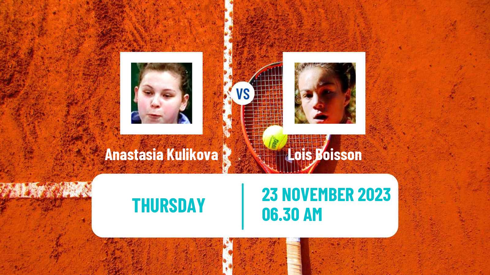 Tennis ITF W25 Ortisei Women Anastasia Kulikova - Lois Boisson