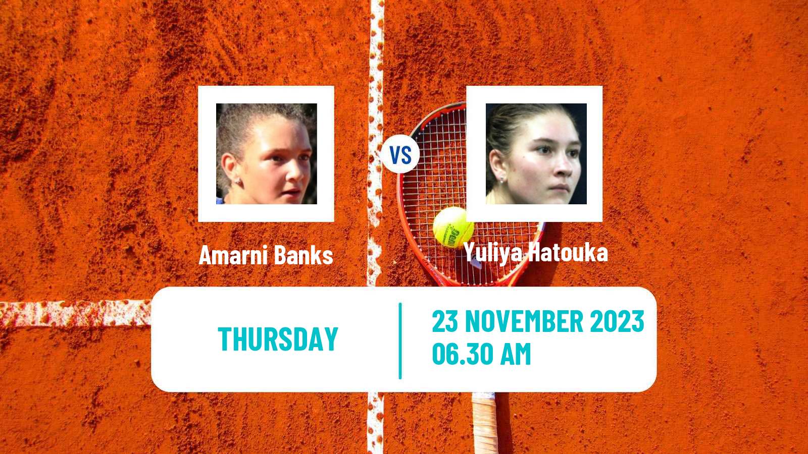 Tennis ITF W25 Ortisei Women Amarni Banks - Yuliya Hatouka