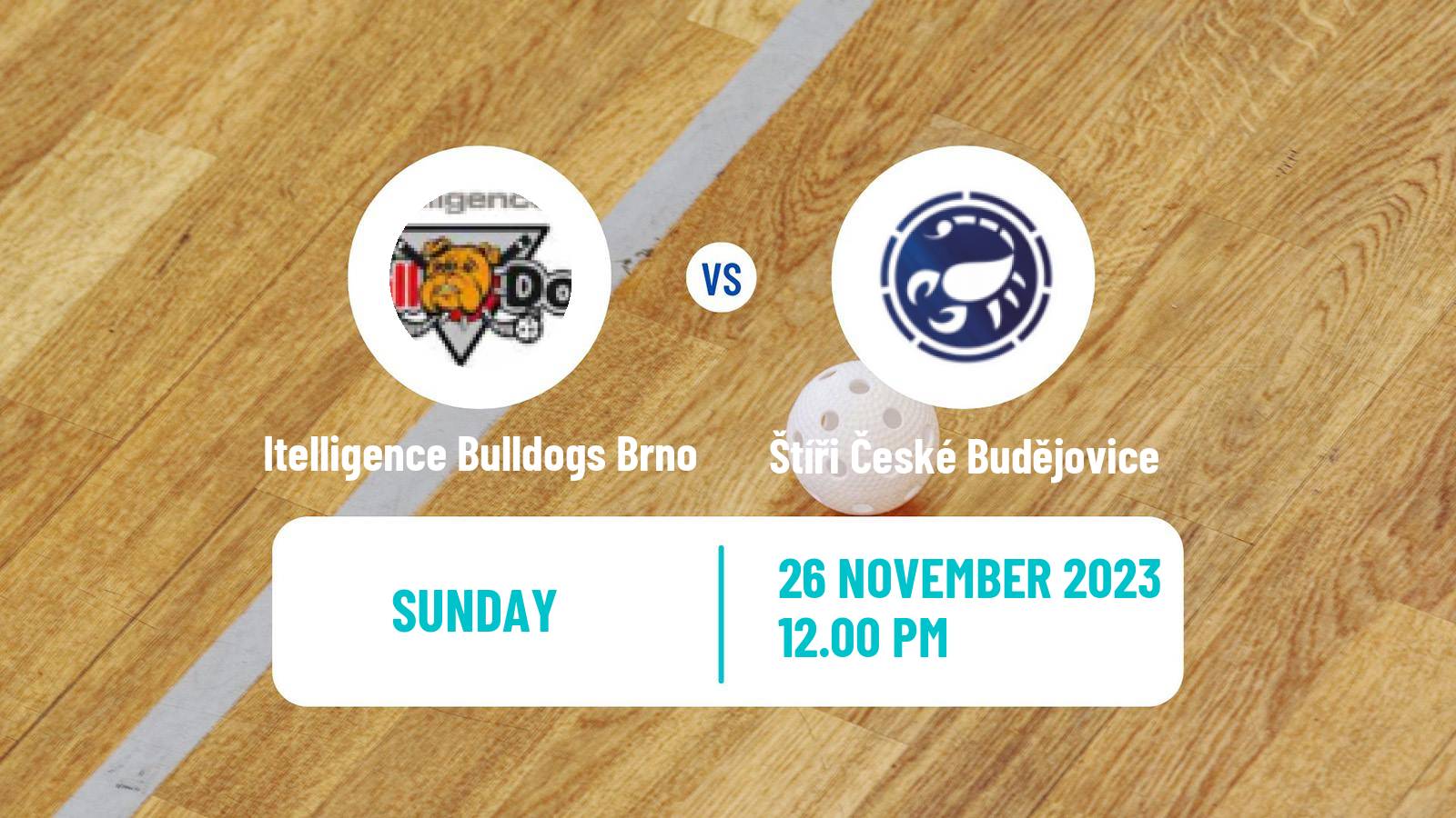 Floorball Czech 1 Liga Floorball Itelligence Bulldogs Brno - Štíři České Budějovice