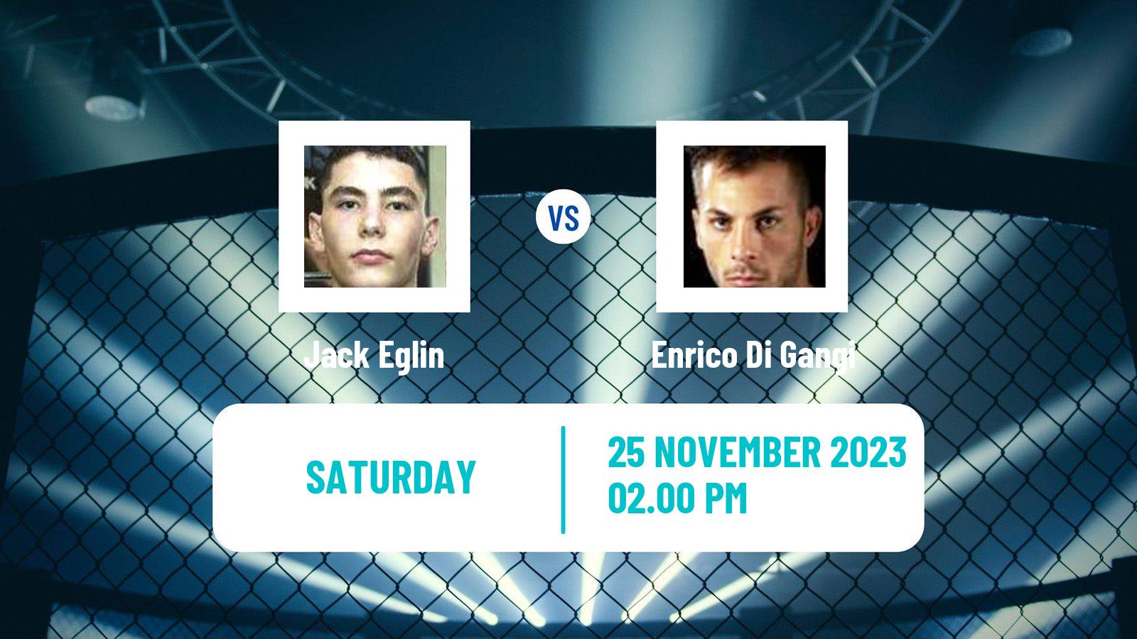 MMA Bantamweight Cage Warriors Men Jack Eglin - Enrico Di Gangi