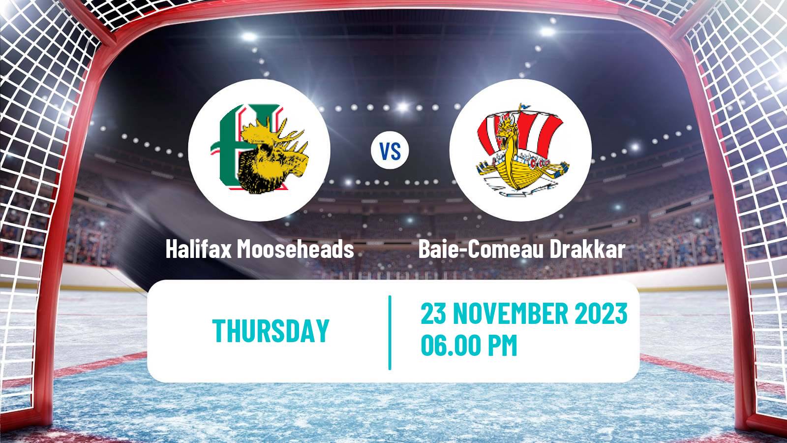 Hockey QMJHL Halifax Mooseheads - Baie-Comeau Drakkar
