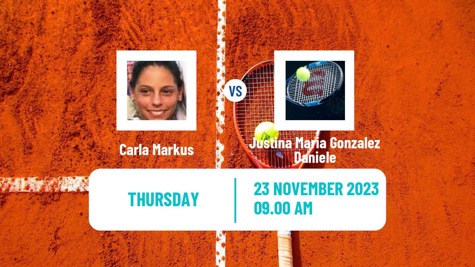 Tennis ITF W15 Cordoba Women Carla Markus - Justina Maria Gonzalez Daniele