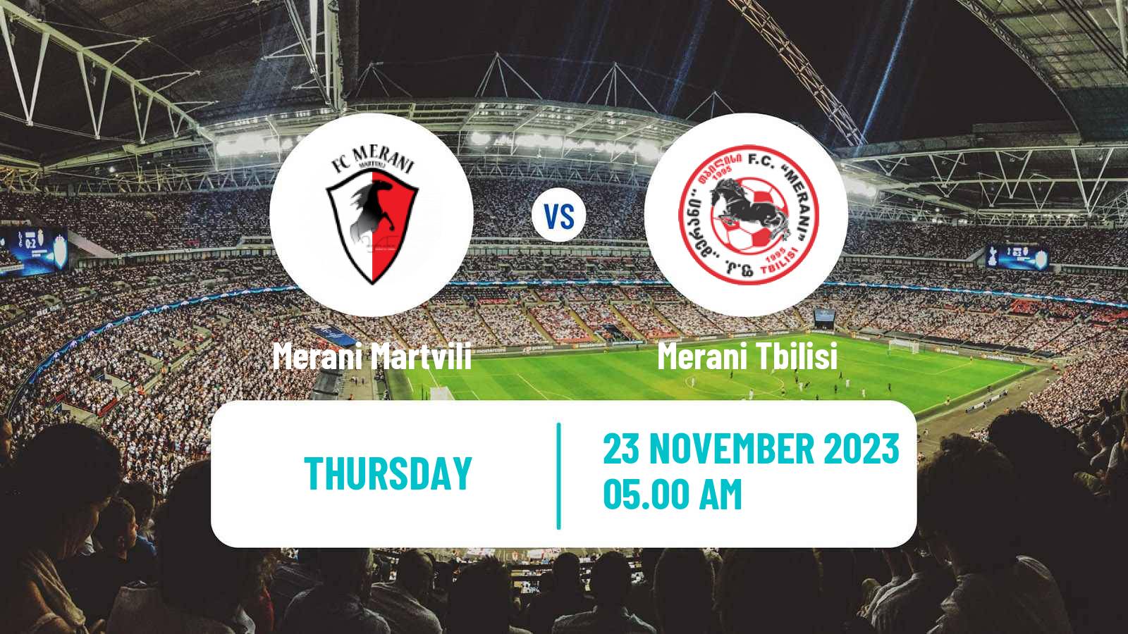 Soccer Georgian Erovnuli Liga 2 Merani Martvili - Merani Tbilisi
