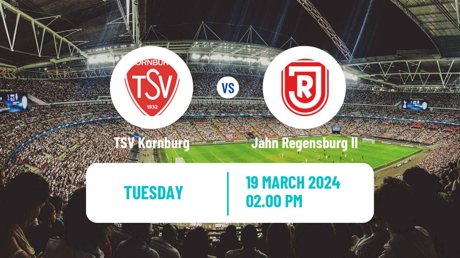 Soccer German Oberliga Bayern Nord Kornburg - Jahn Regensburg II