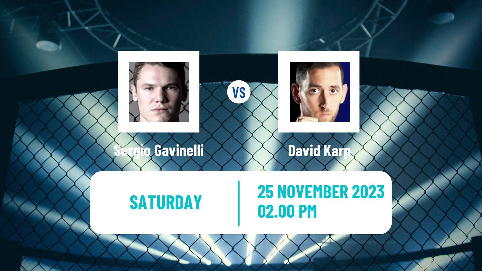 MMA Welterweight Cage Warriors Men Sergio Gavinelli - David Karp