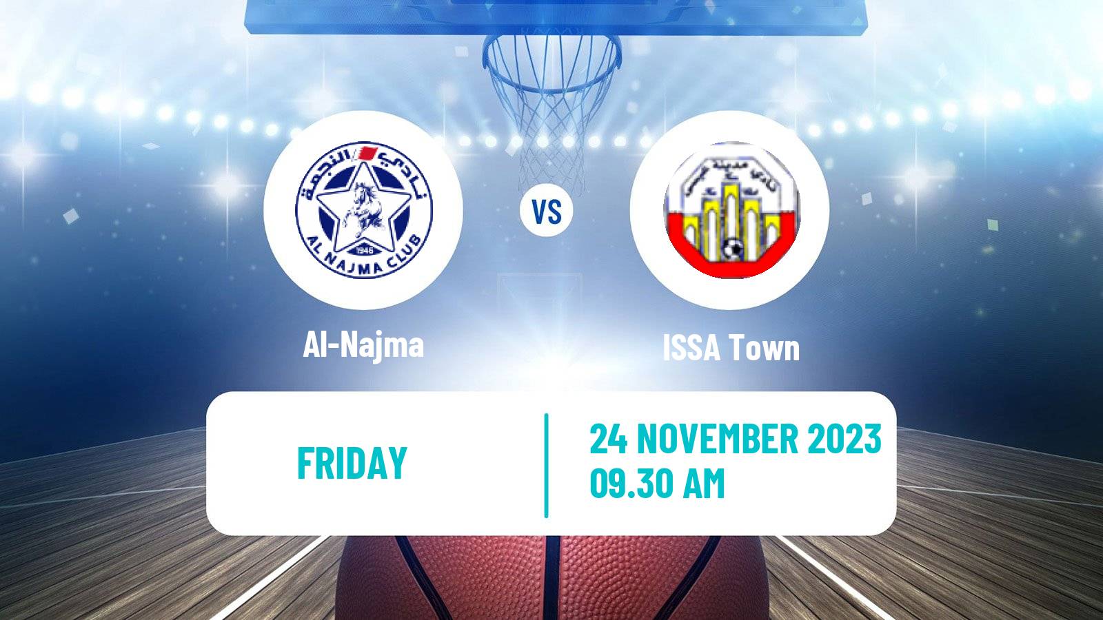 Basketball Bahraini Premier League Basketball Al-Najma - ISSA Town
