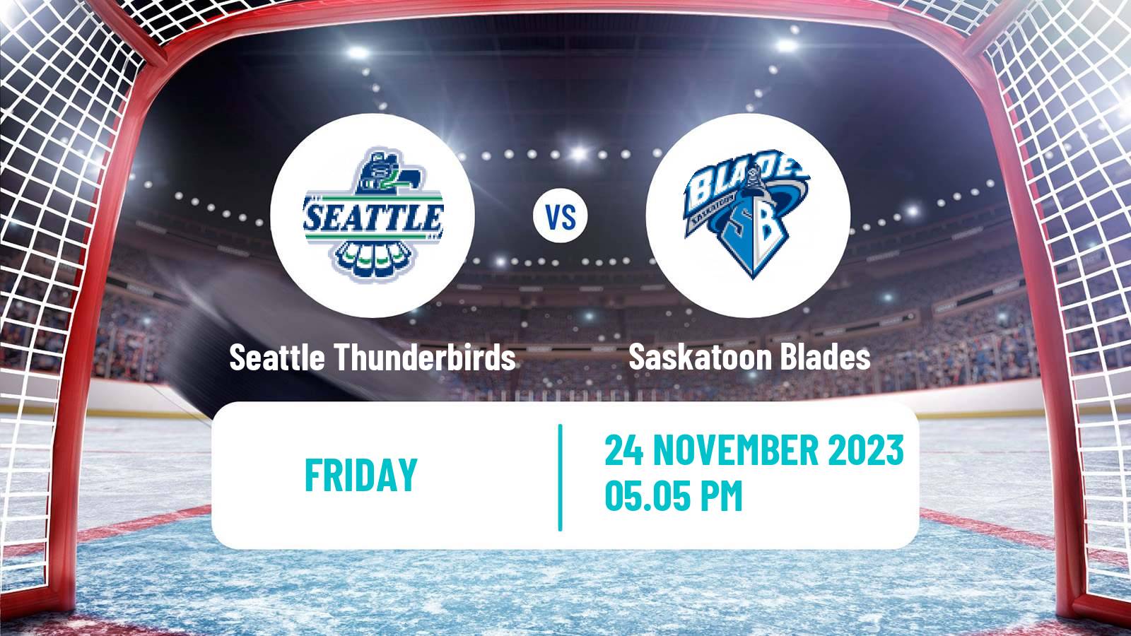 Hockey WHL Seattle Thunderbirds - Saskatoon Blades