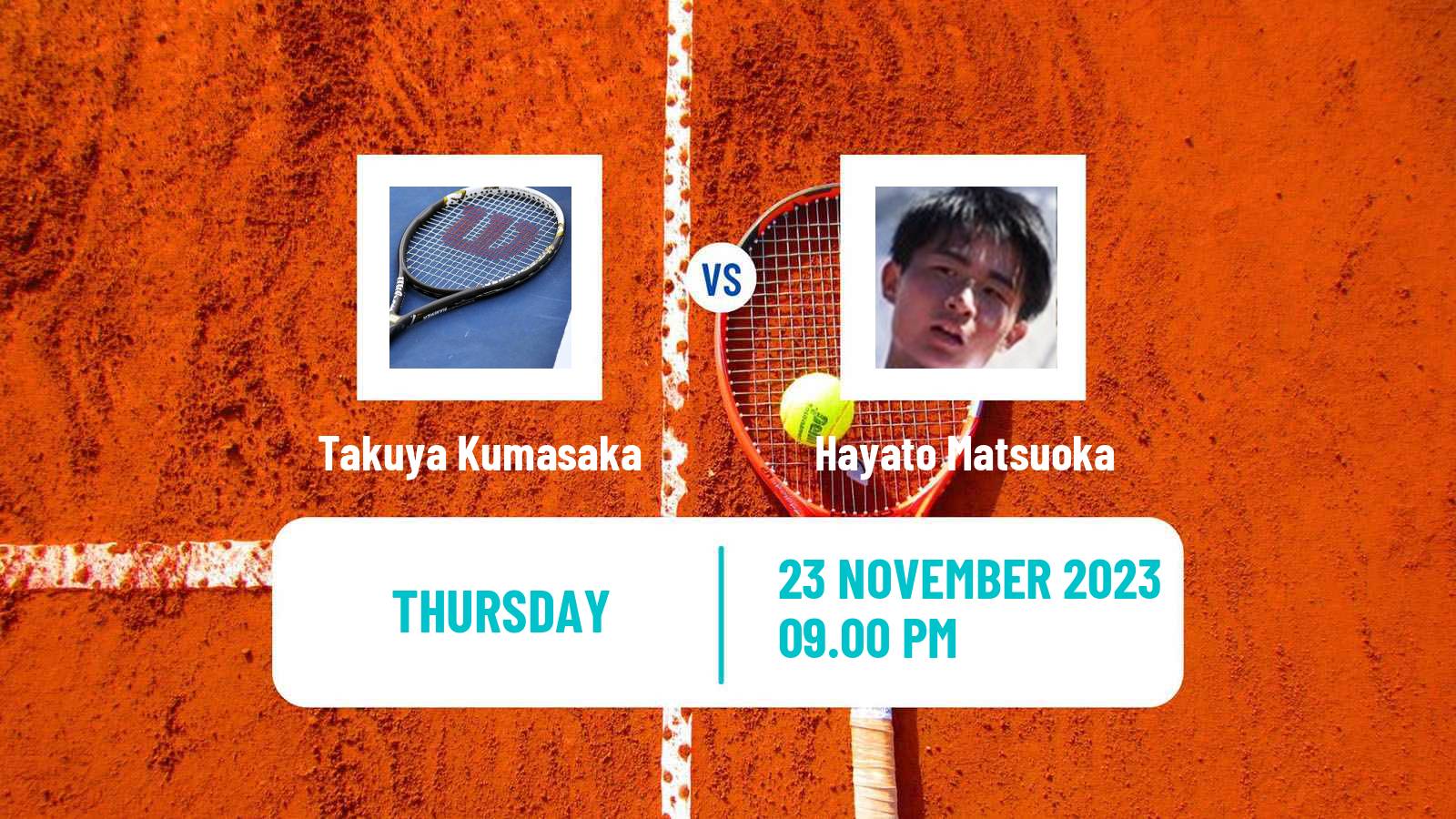 Tennis ITF M15 Ipoh Perak Men Takuya Kumasaka - Hayato Matsuoka