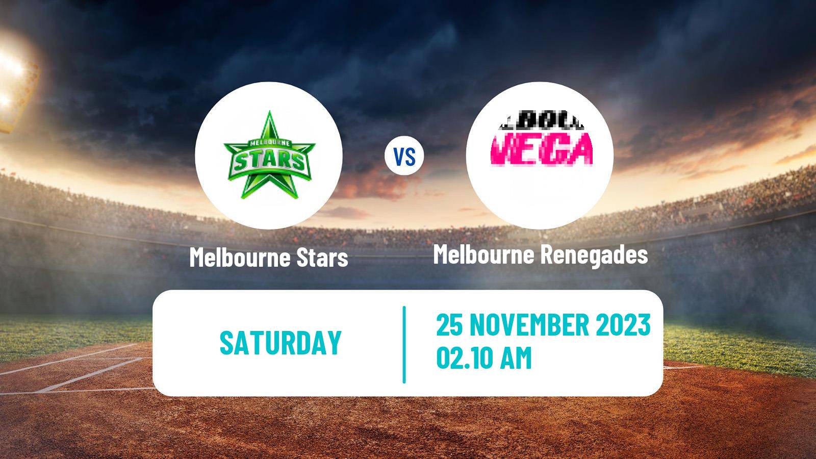 Cricket Australian Big Bash T20 Women Melbourne Stars - Melbourne Renegades