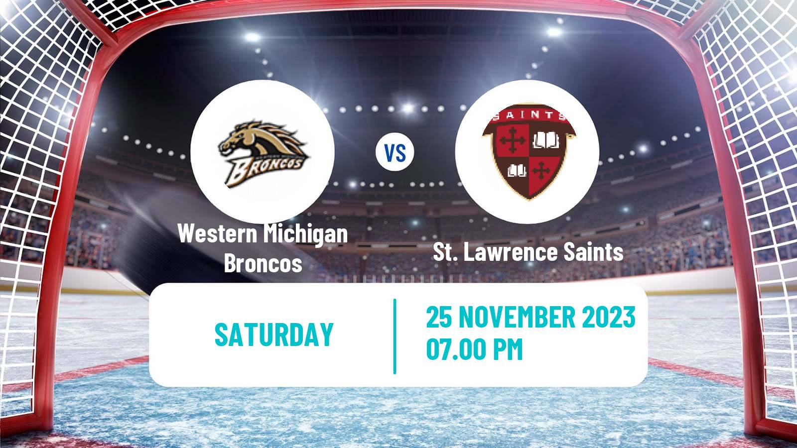 Hockey NCAA Hockey Western Michigan Broncos - St. Lawrence Saints