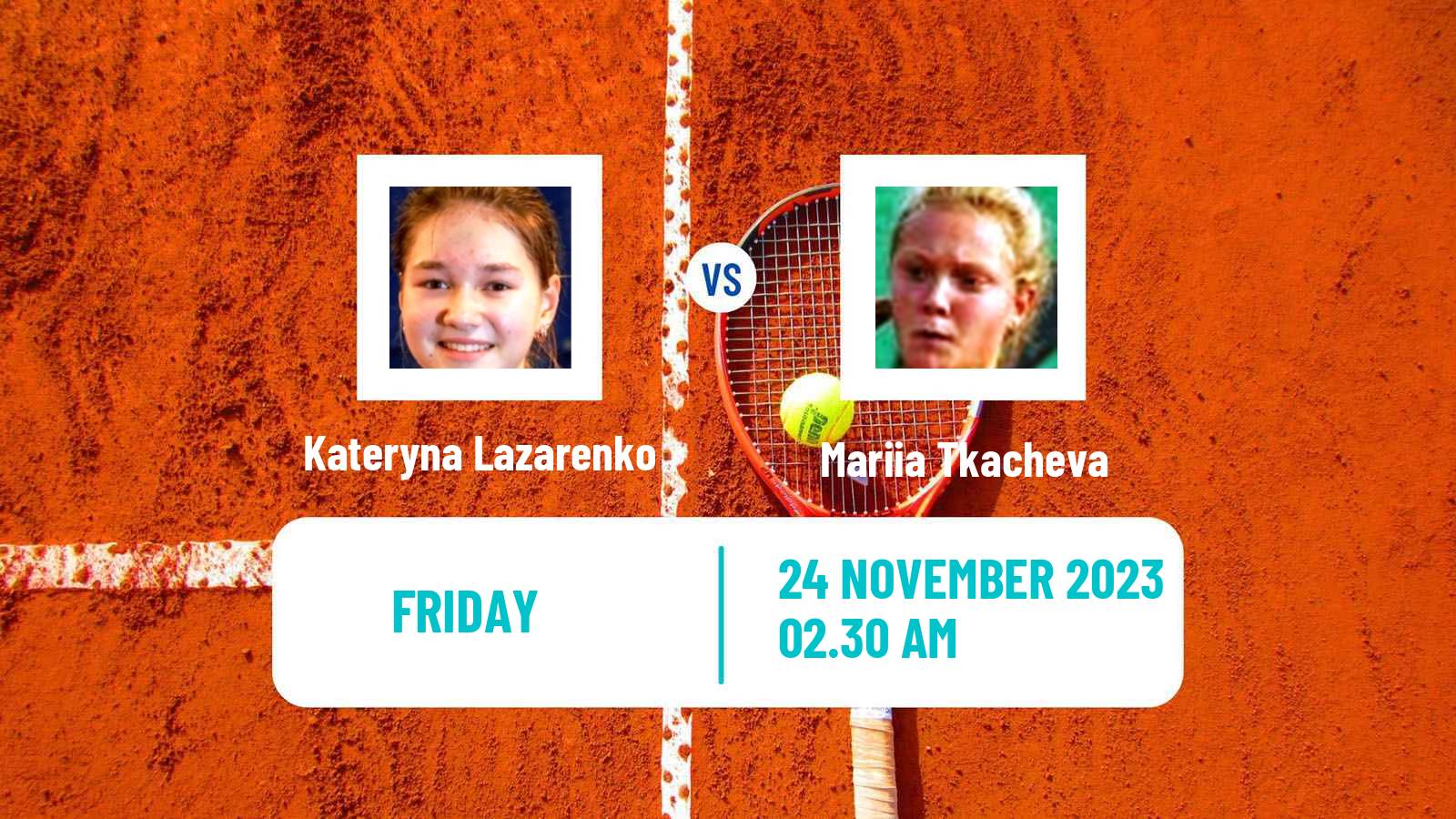 Tennis ITF W15 Sharm Elsheikh 19 Women Kateryna Lazarenko - Mariia Tkacheva