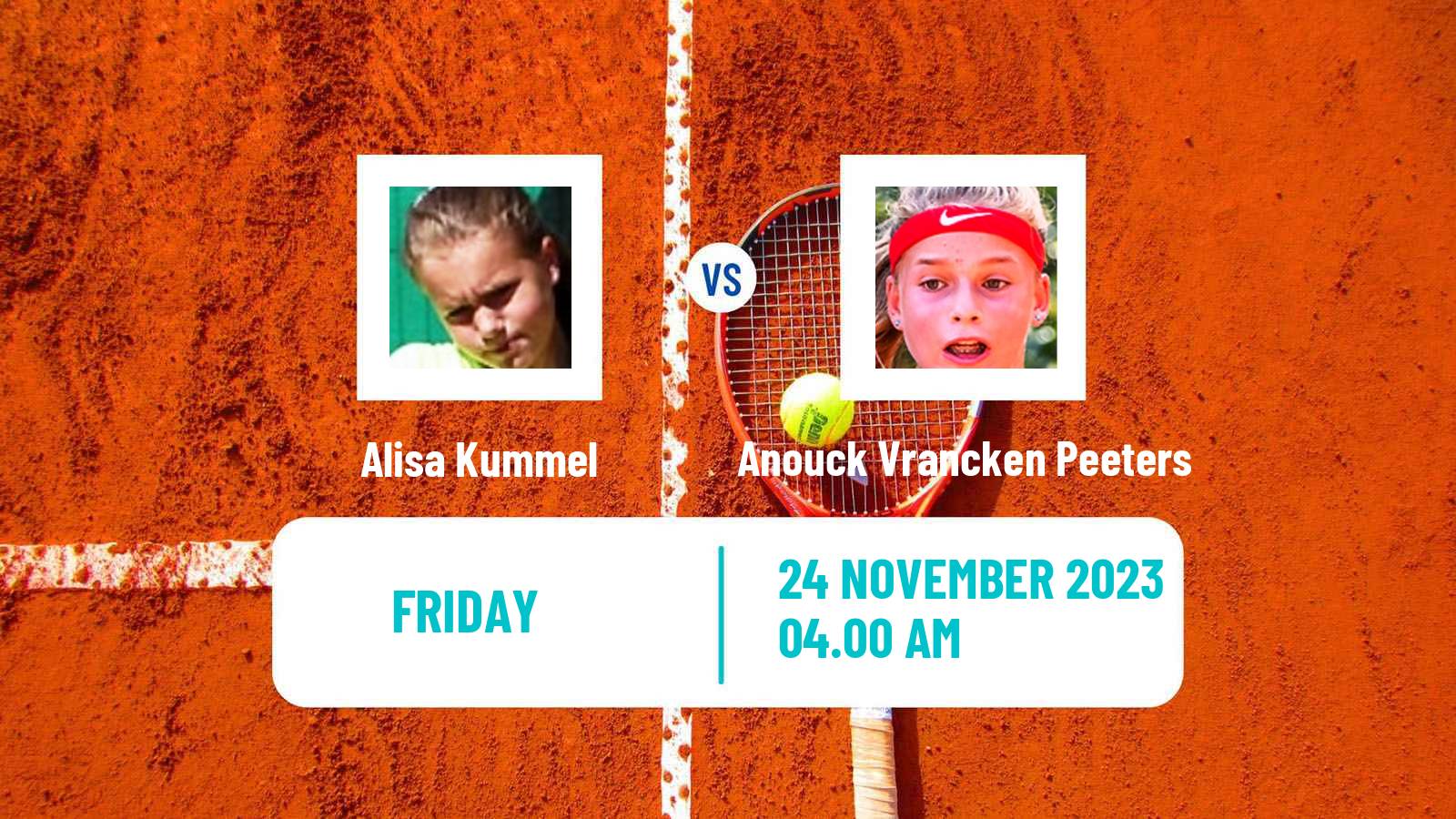 Tennis ITF W15 Sharm Elsheikh 19 Women Alisa Kummel - Anouck Vrancken Peeters