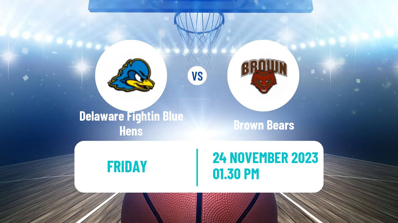 Basketball NCAA College Basketball Delaware Fightin Blue Hens - Brown Bears