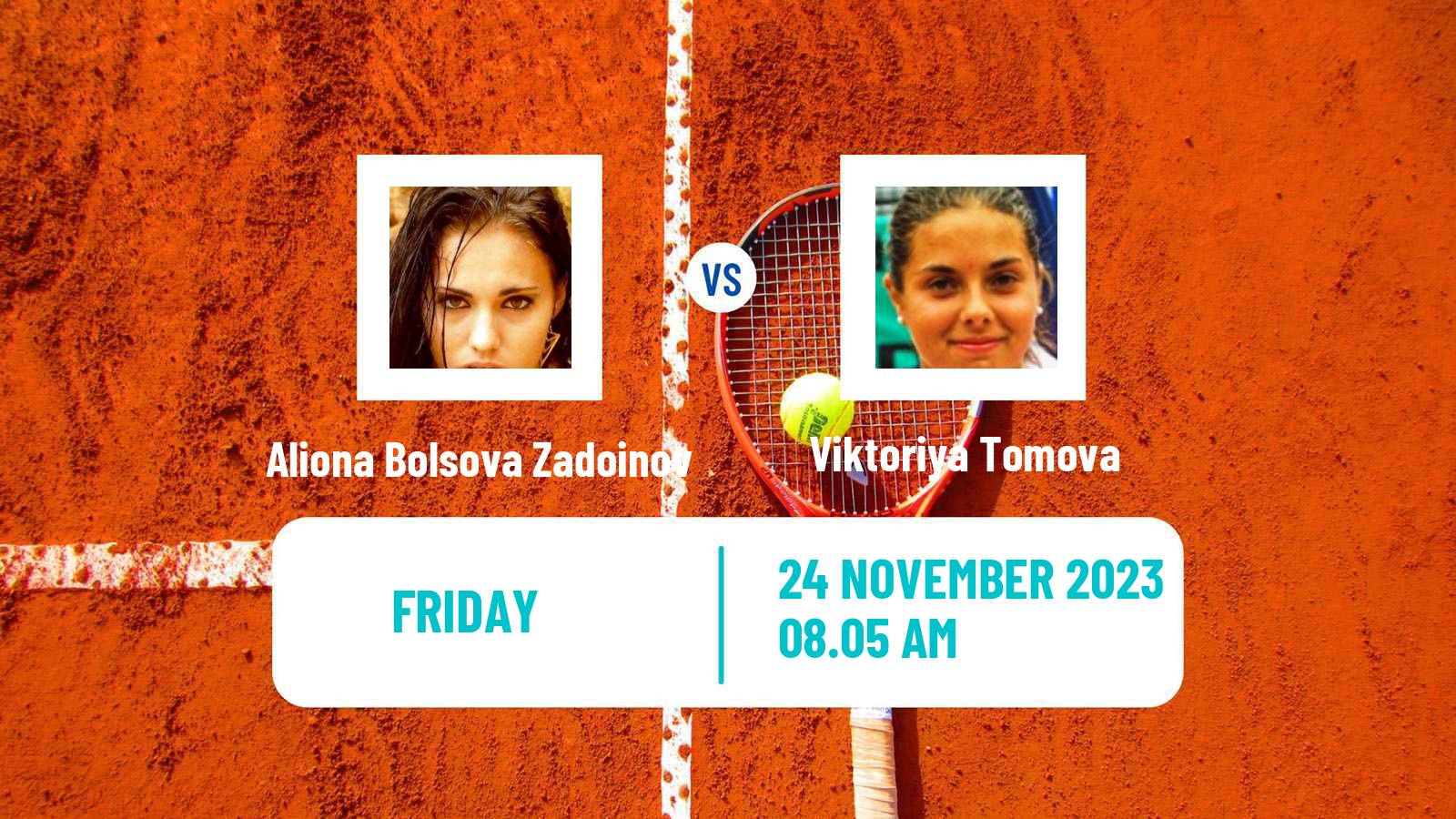 Tennis ITF W100 Valencia Women Aliona Bolsova Zadoinov - Viktoriya Tomova