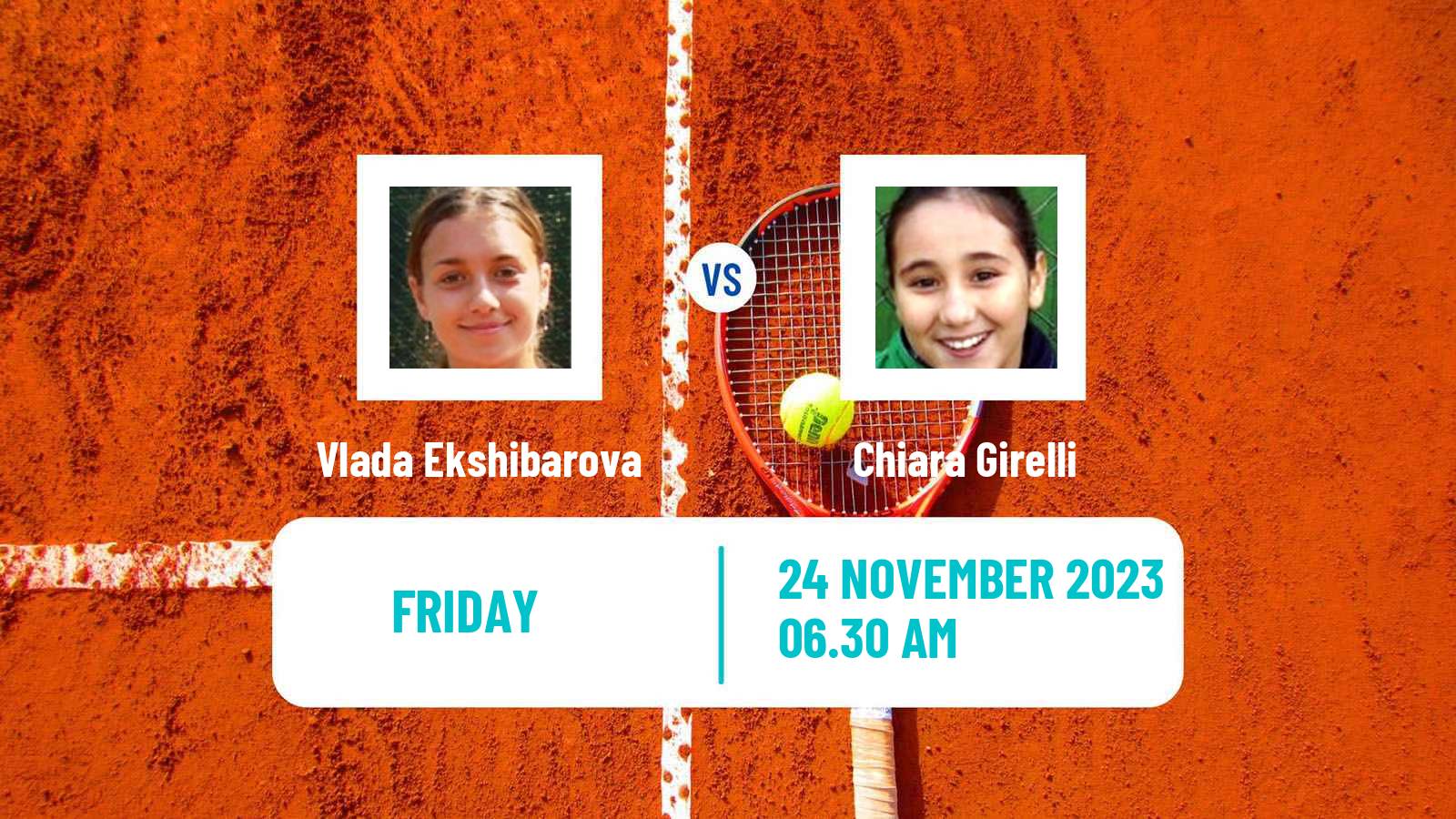Tennis ITF W15 Alcala De Henares Women Vlada Ekshibarova - Chiara Girelli