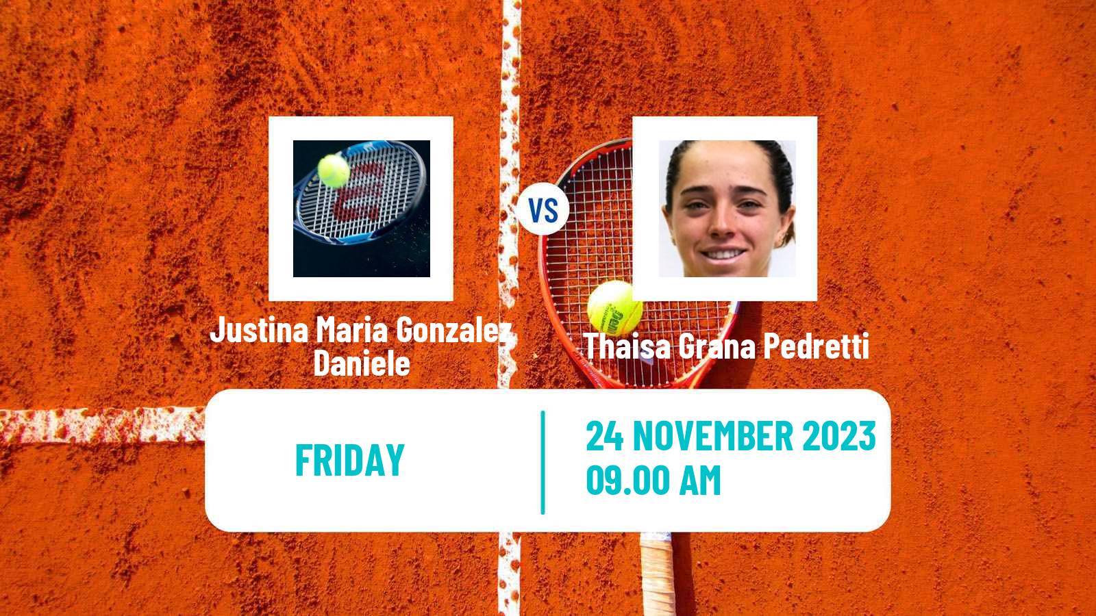 Tennis ITF W15 Cordoba Women Justina Maria Gonzalez Daniele - Thaisa Grana Pedretti