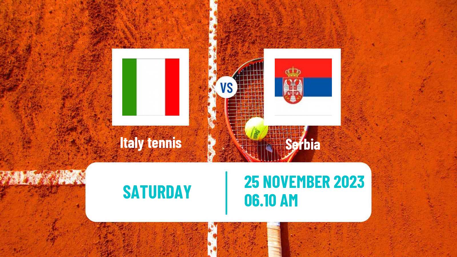 Tennis Davis Cup - World Group Teams Italy - Serbia