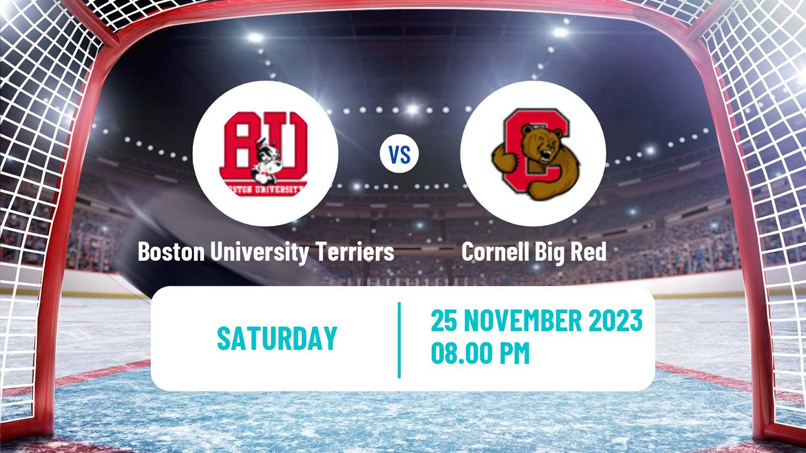 Hockey NCAA Hockey Boston University Terriers - Cornell Big Red