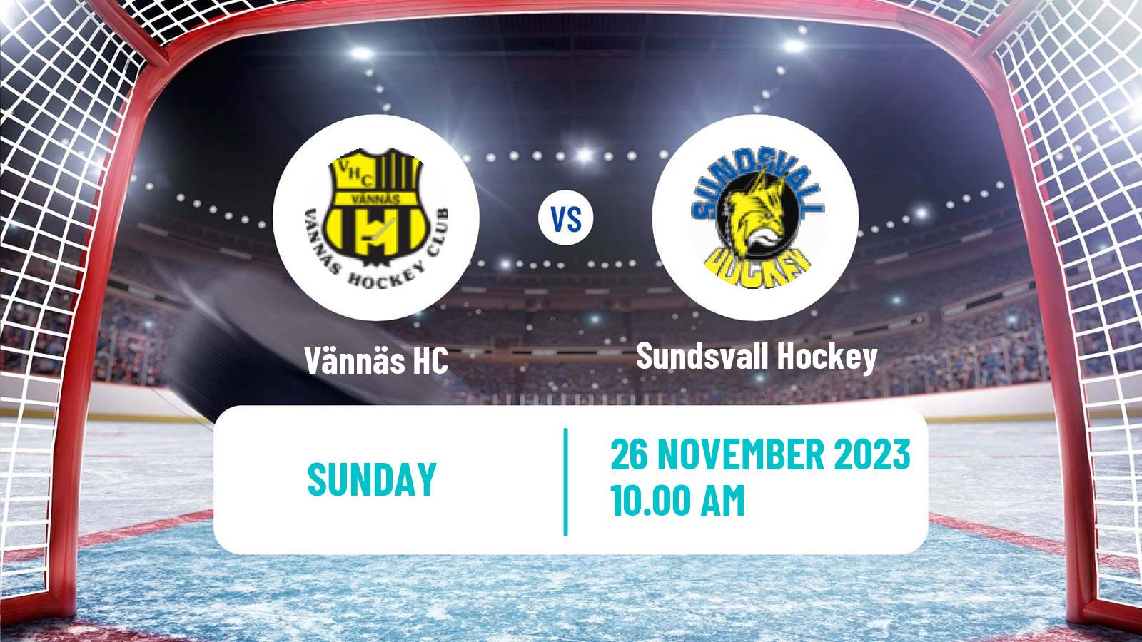 Hockey Swedish HockeyEttan Norra Vännäs - Sundsvall Hockey