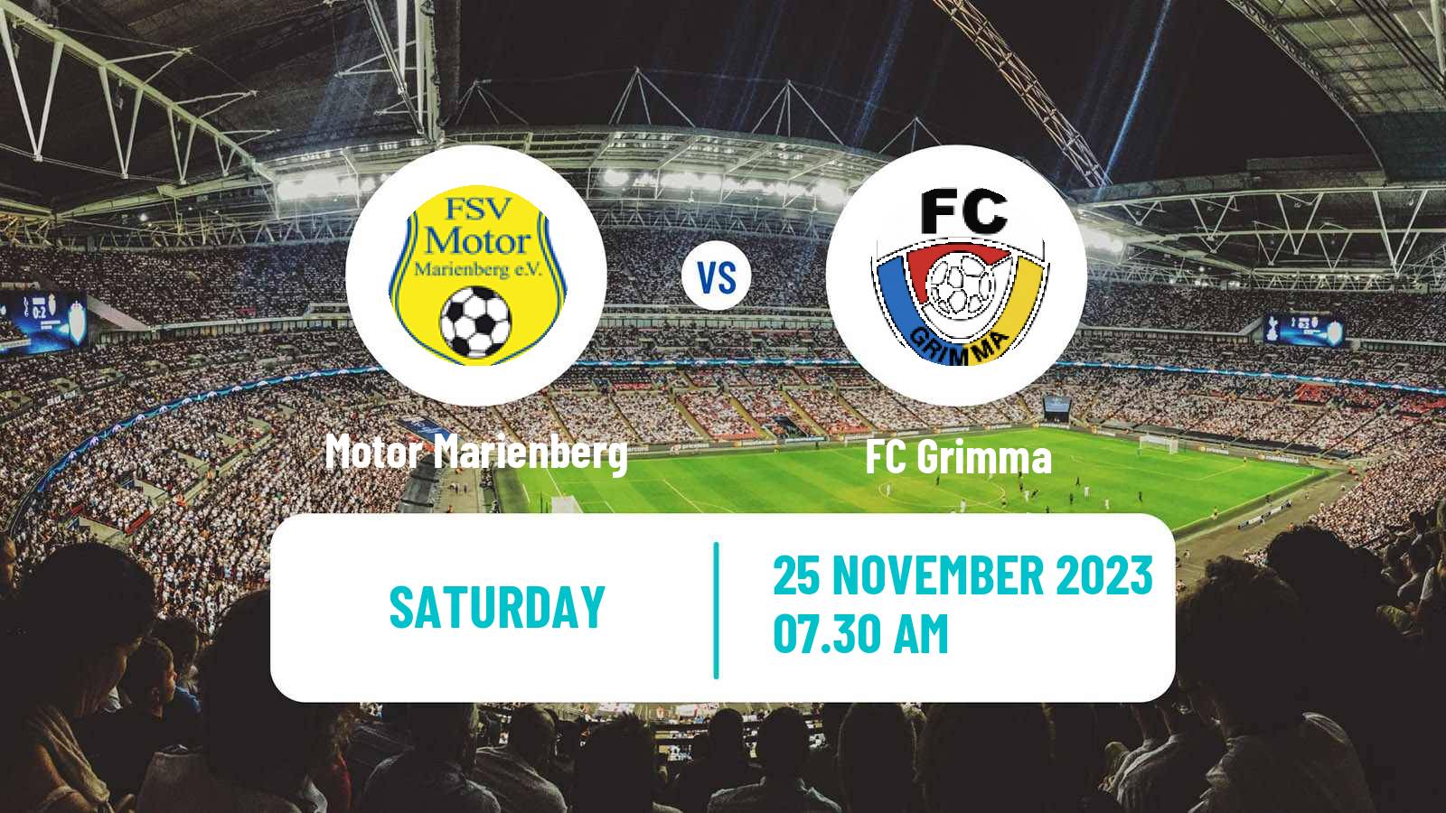 Soccer German Oberliga NOFV- Süd Motor Marienberg - Grimma