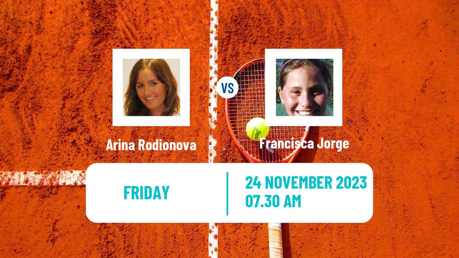 Tennis ITF W25 Lousada Women Arina Rodionova - Francisca Jorge