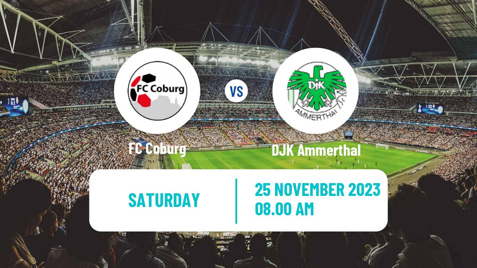 Soccer German Oberliga Bayern Nord Coburg - DJK Ammerthal