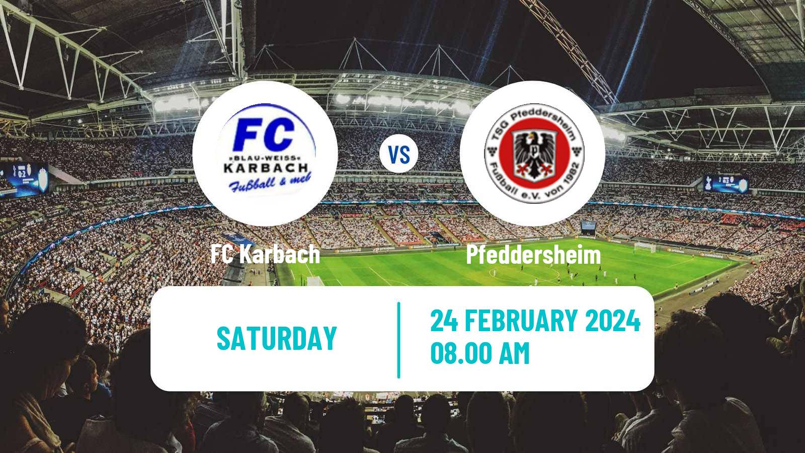 Soccer German Oberliga Rheinland-Pfalz/Saar Karbach - Pfeddersheim
