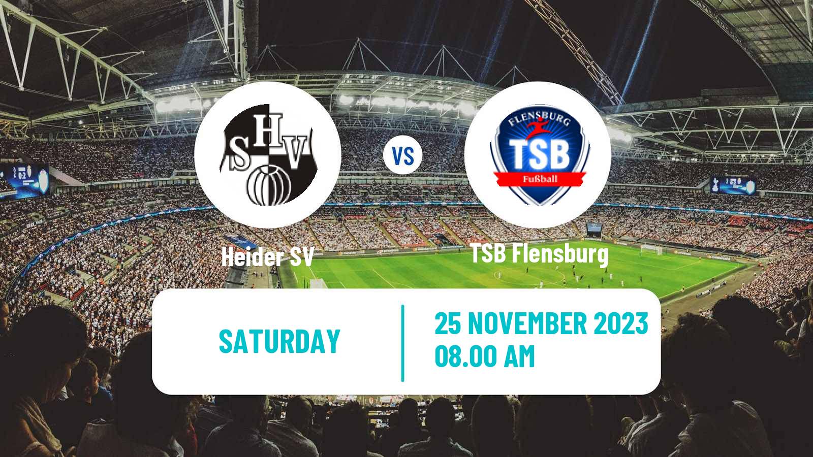 Soccer German Oberliga Schleswig-Holstein Heider SV - TSB Flensburg