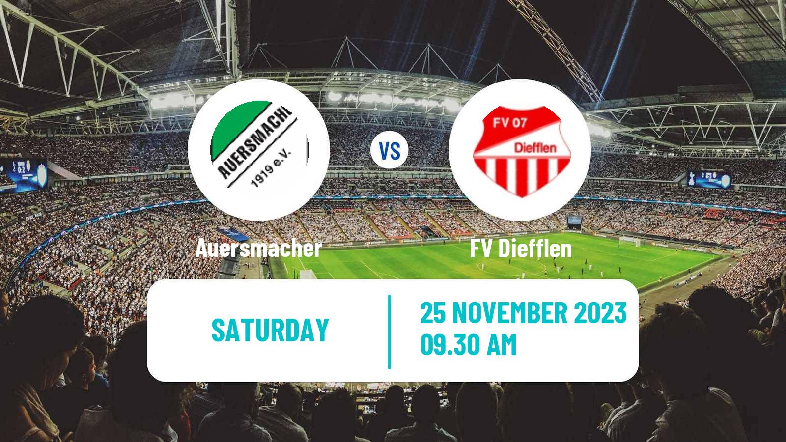 Soccer German Oberliga Rheinland-Pfalz/Saar Auersmacher - Diefflen