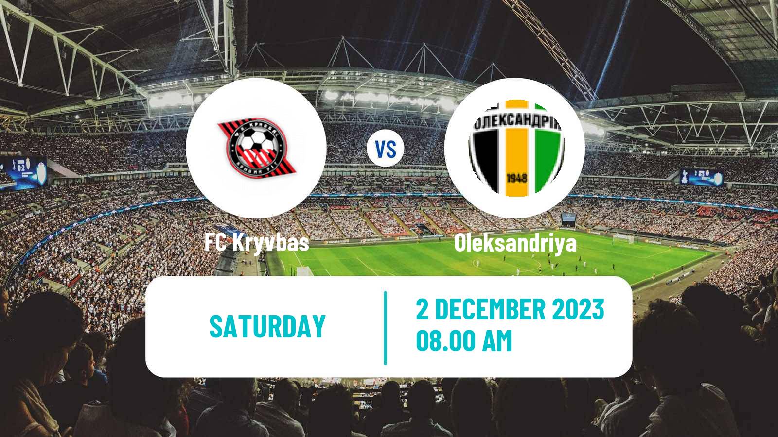 Soccer Ukrainian Premier League Kryvbas - Oleksandriya