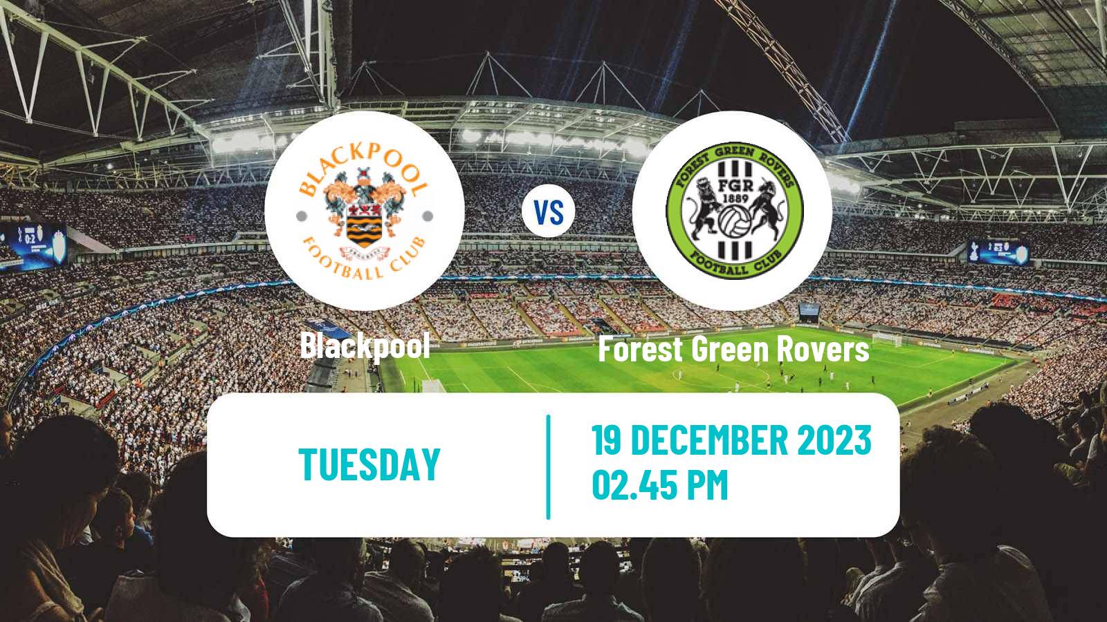 Soccer English FA Cup Blackpool - Forest Green Rovers