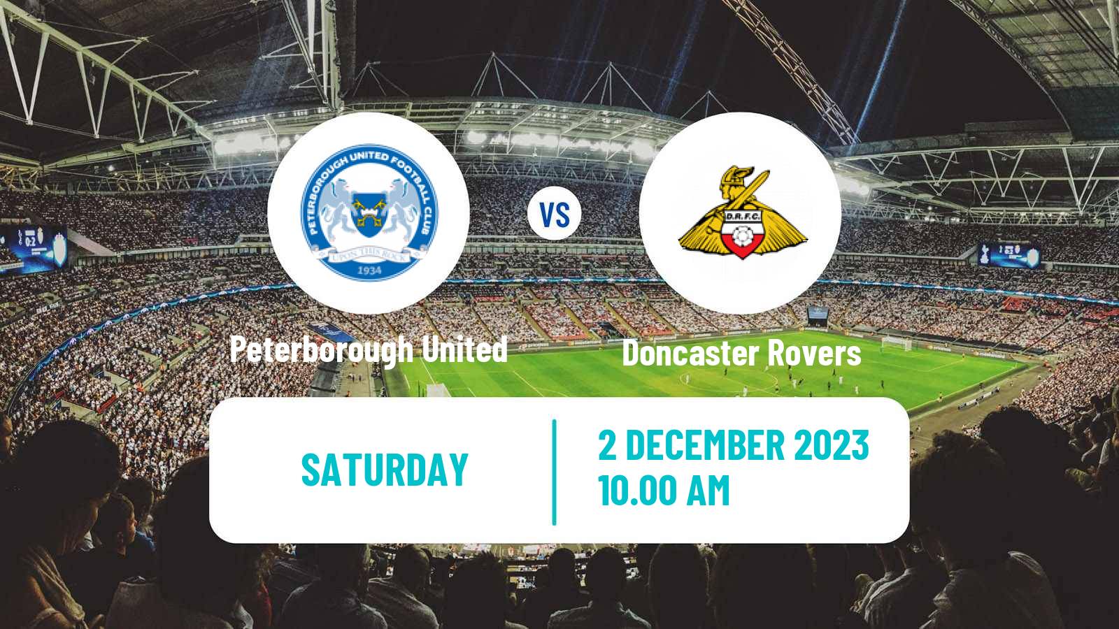 Soccer English FA Cup Peterborough United - Doncaster Rovers