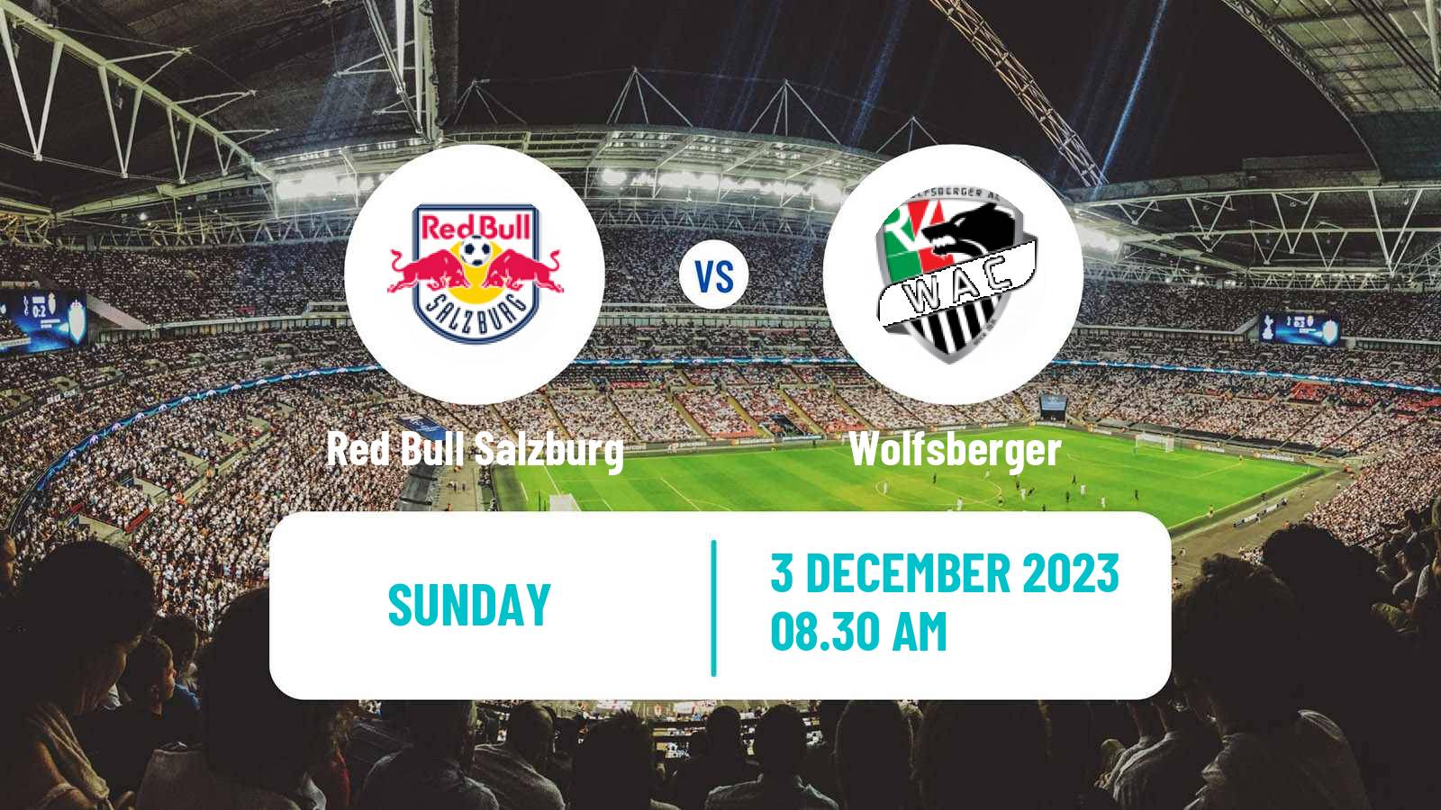 Soccer Austrian Bundesliga Red Bull Salzburg - Wolfsberger