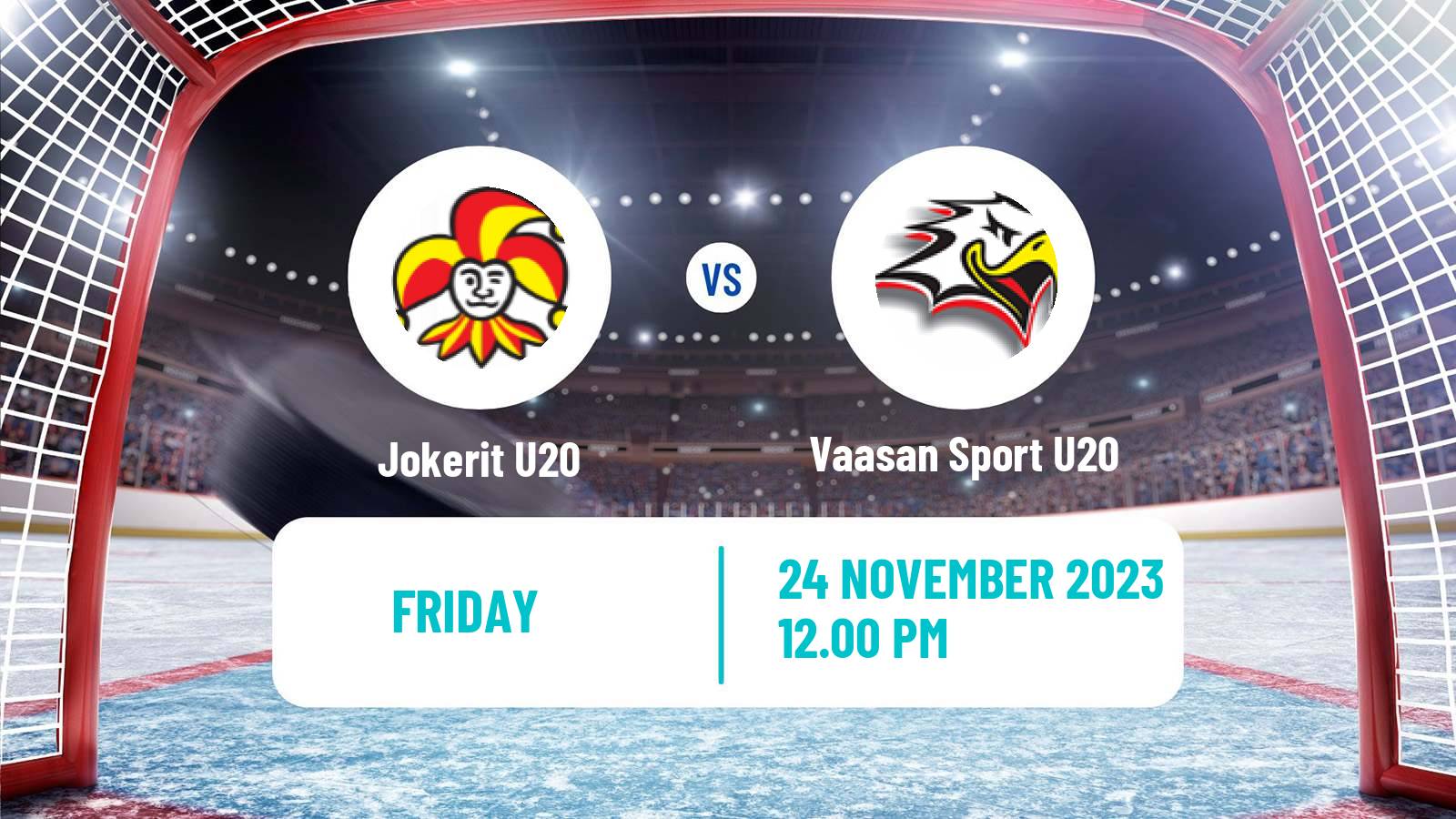 Hockey Finnish SM-sarja U20 Jokerit U20 - Vaasan Sport U20