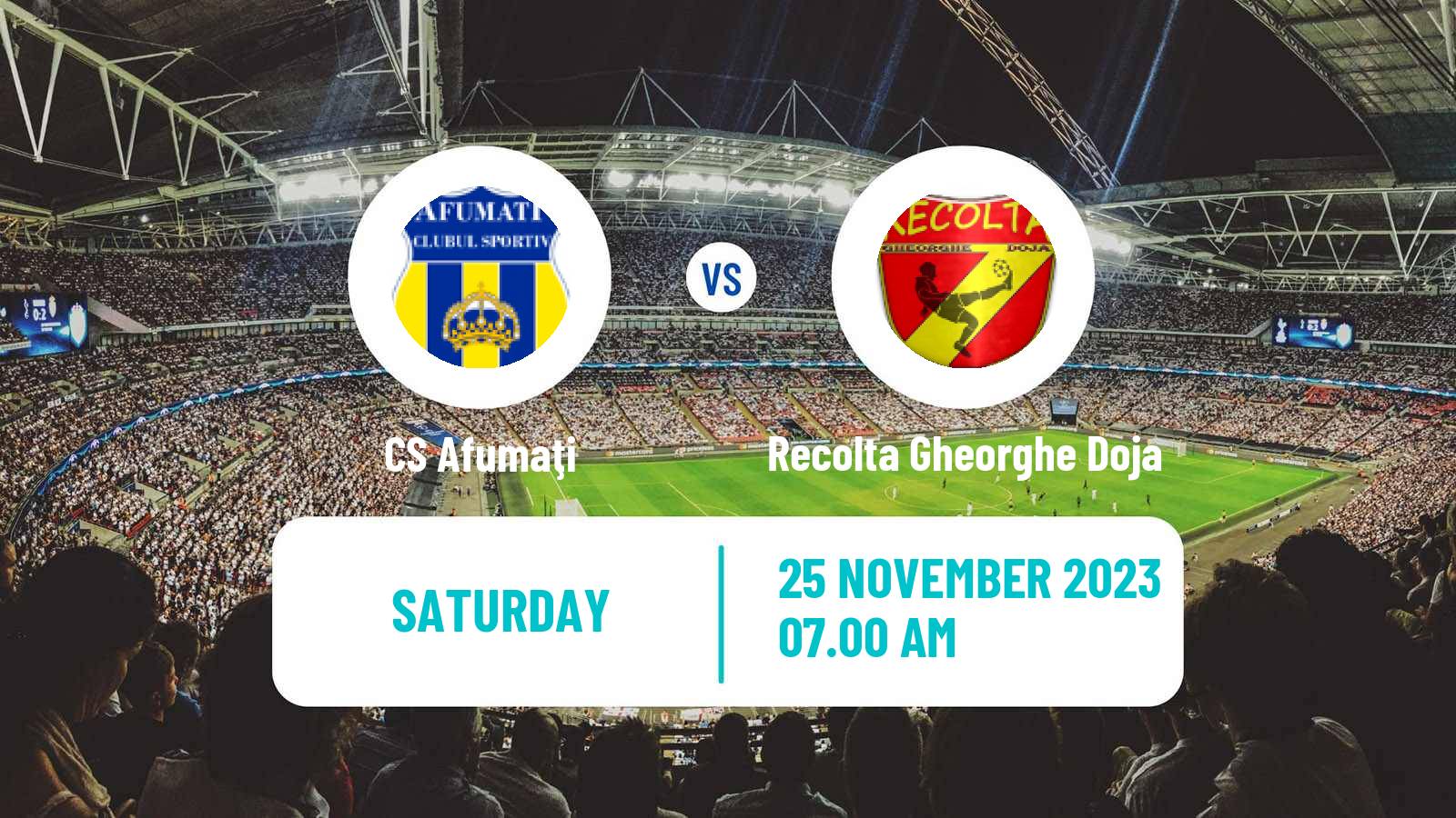 Soccer Romanian Liga 3 - Seria 3 Afumaţi - Recolta Gheorghe Doja