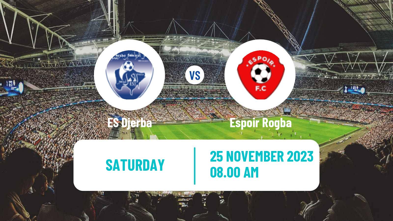 Soccer Tunisian Ligue 2 ES Djerba - Espoir Rogba