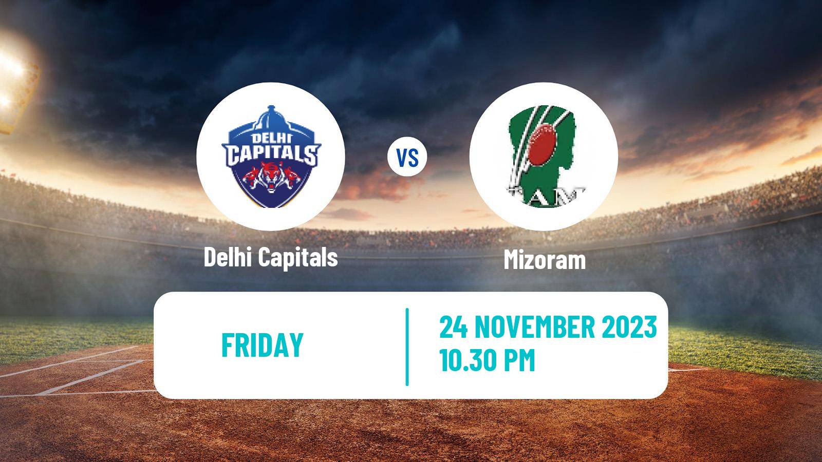 Cricket Vijay Hazare Trophy Delhi Capitals - Mizoram