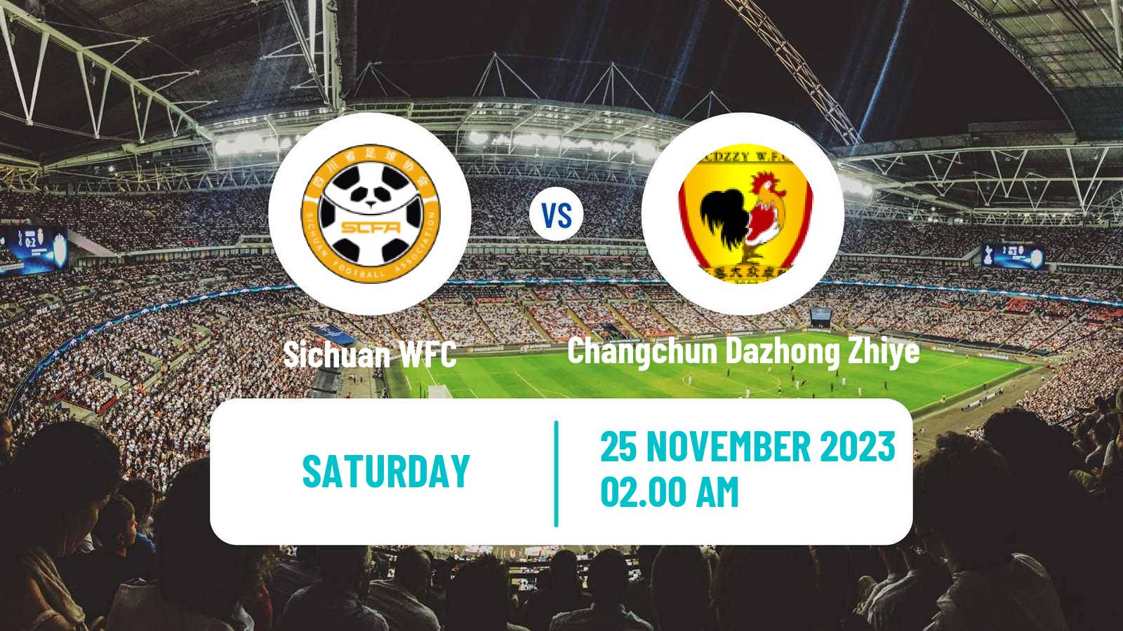 Soccer Chinese Super League Women Sichuan - Changchun Dazhong Zhiye